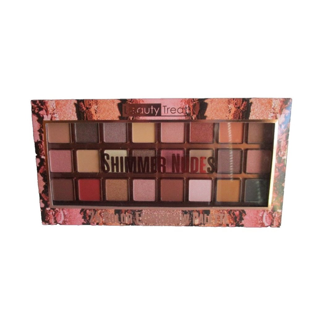 *Beauty Treats Eyeshadow Palette Shimmer Nudes -24 Color Eyeshadow - NEW